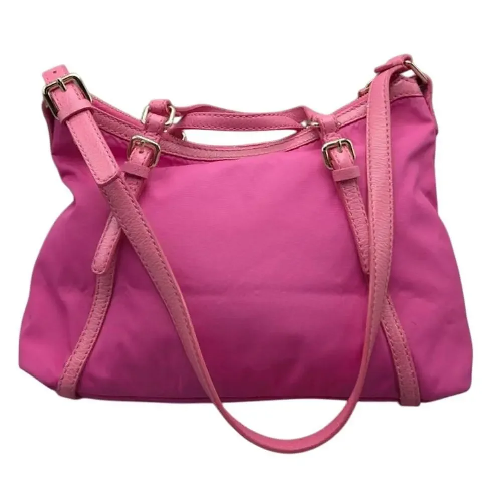 Women’s Kate Spade Union Street Opus Pink Nylon Leather Trim Tote Bag